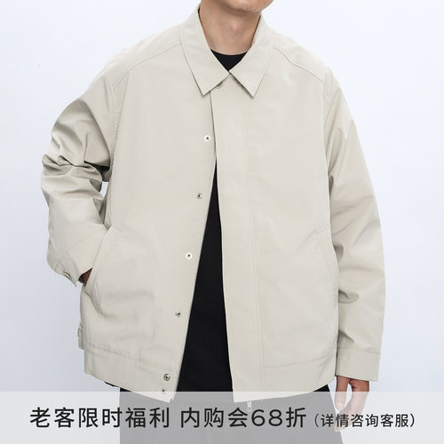 抗皱挺括宽松翻领夹克