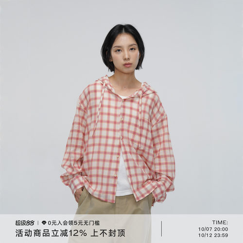 75G强捻纱线夏日清透连帽小外套