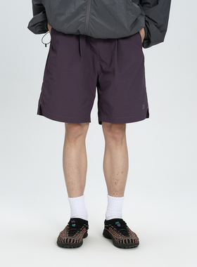 AWT24SS 春夏速干四色短裤 低饱和度 轻薄透气纯色刺绣五分短裤