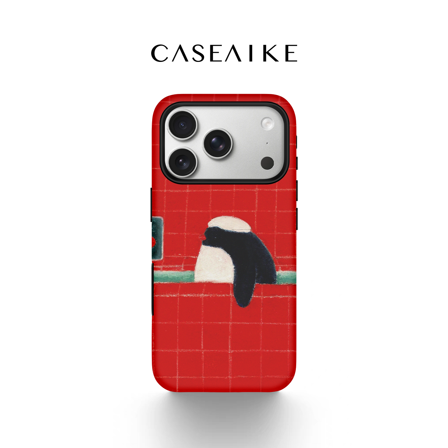 企鹅泡澡适用苹果17promax手机壳iPhone16pro磁吸女新款15卡通14创意13/12高级感潮流菲林二合一11防摔保护套