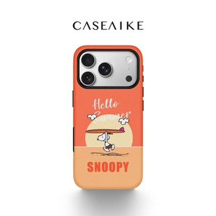 史努比适用苹果17promax手机壳iPhone16pro磁吸女新款 12夏日潮流菲林二合一11防摔保护套 15卡通14可爱好看13