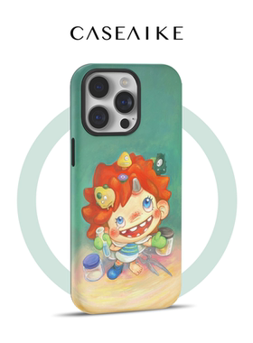 适用于苹果16promax手机壳磁吸iPhone15卡通你好宝拉POLAR14promax13菲林壳二合一12超火11新款x防摔保护套