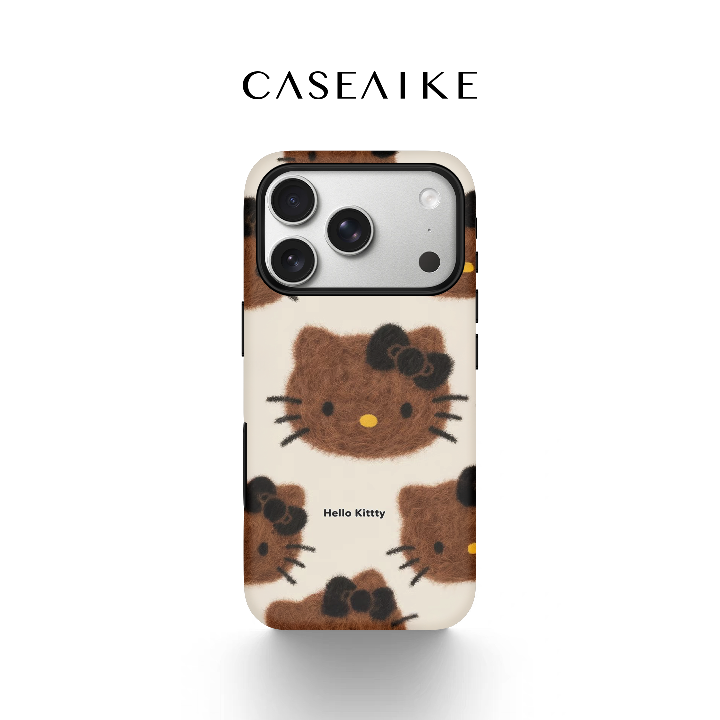 毛绒kitty适用苹果17promax手机壳iPhone16pro磁吸女新款15卡通14可爱13/12轻奢X潮流菲林二合一11防摔保护套