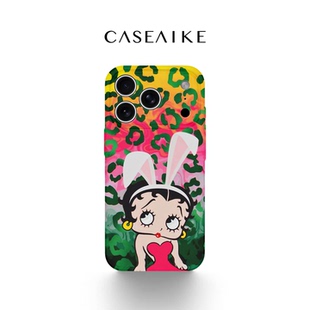 豹纹贝蒂小姐适用苹果17promax手机壳iPhone16磁吸女新款 12酷炫潮流菲林二合一11防摔保护套 15卡通14性感13