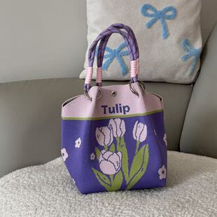 【小方包】春季新款设计款飞织包包女高级感小众手提伴手礼