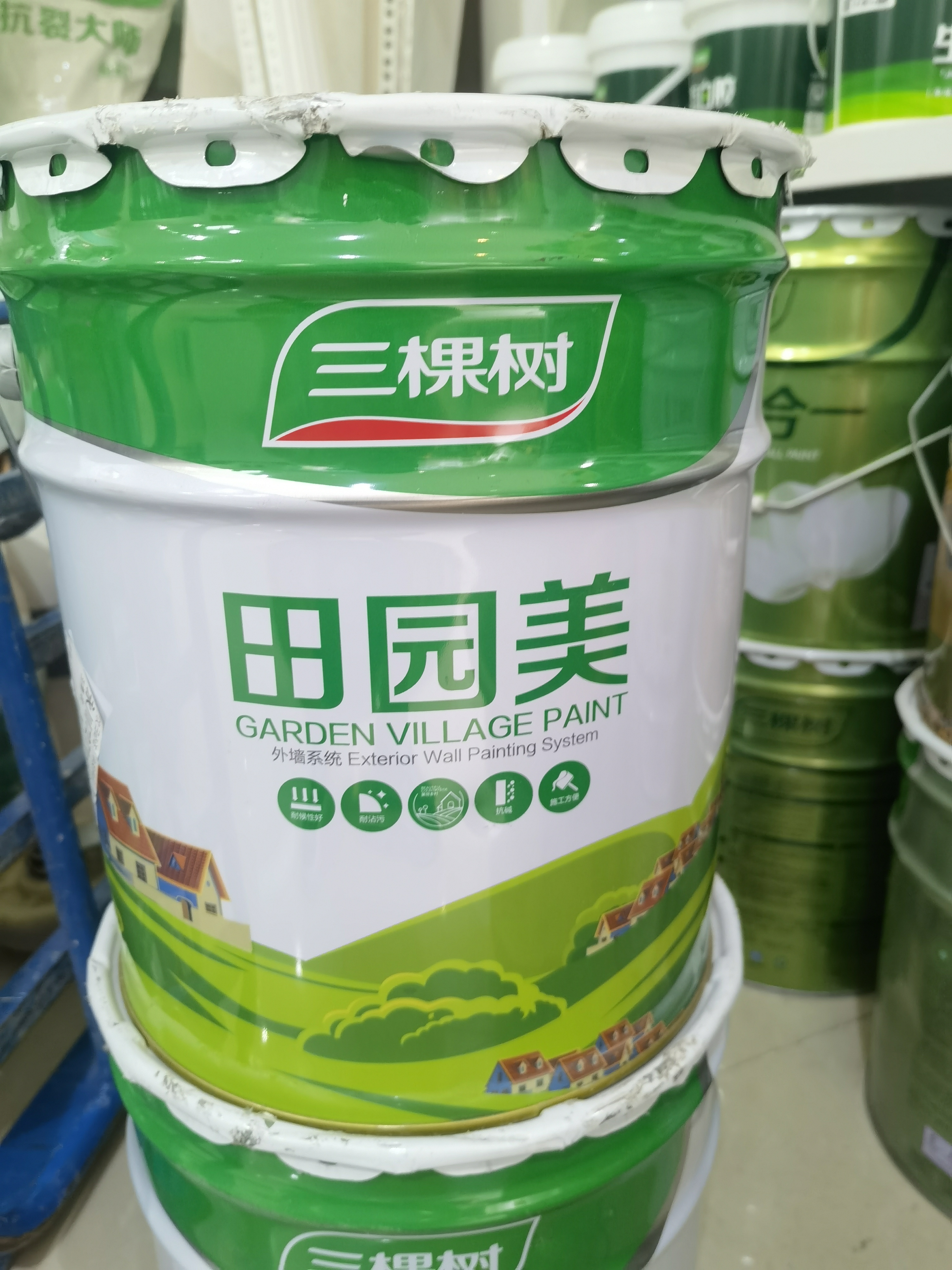 三棵树真石漆外墙仿石漆