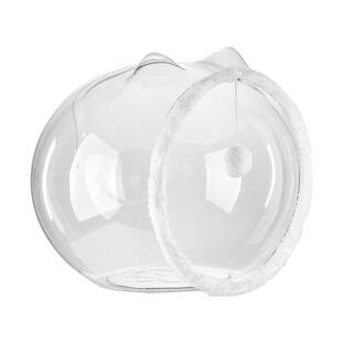 宠物睡觉窝半猫封闭猫保屋可拆卸猫逗球暖毛垫猫咪窝四季通用房子