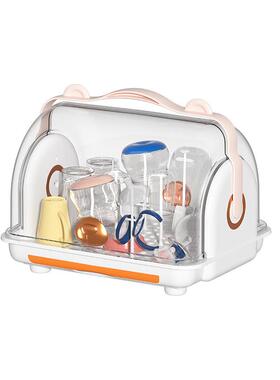 宝宝奶收SY-23B01纳箱收纳瓶盒防食尘沥水架婴儿餐具放碗筷辅置工
