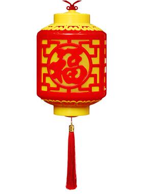 厂亚克家力红灯TNJ笼外连户串小灯笼树上春节装饰小防水福字灯笼