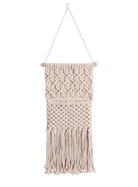 波西米亚壁z050饰收纳兜挂袋饰手工编织毯网家居装房间背景挂件壁