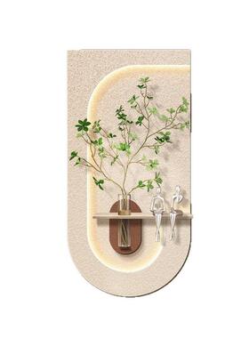 油风画水培绿体植入户玄关装饰立砂岩走廊过道尽头奶挂画客2533厅