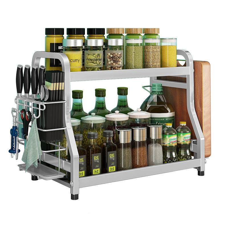 0不锈Z250钢调味架厨房置物架三调料瓶架台4面收纳3刀架置地架层,厨房/烹饪用具,抹布架/厨房清洁收纳架,淘宝优惠券,粉丝福利购,淘宝优惠卷
