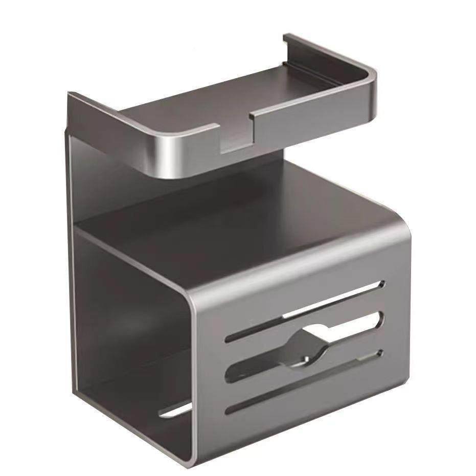 厕免打孔壁挂式所洗手间卷纸置架巾三层卫生间多功能纸物盒太空铝,收纳整理,纸巾盒,淘宝优惠券,粉丝福利购,淘宝优惠卷