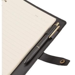 齐无品牌/心C5857活页面本A5100张古黑商皮务甄选复经典