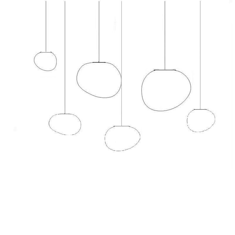 意大利创意石鹅卵吊灯LOF挑高客厅复式T楼梯床餐头厅吧台鹅蛋灯具,家装灯饰光源,智能吊灯,淘宝优惠券,粉丝福利购,淘宝优惠卷