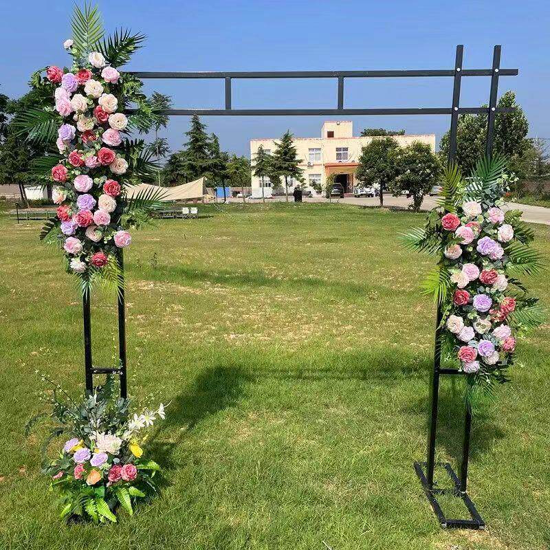 婚庆道具婚门礼现场布置1212绢拱门幸福艺门庭花森系户外铁花门架