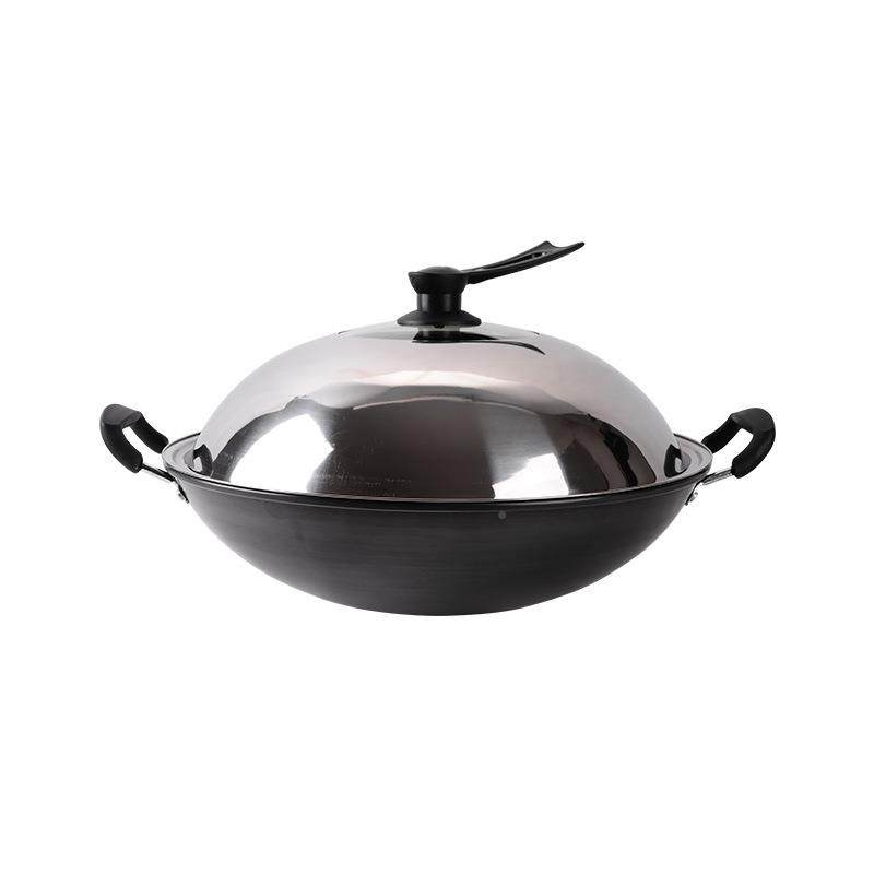 老式无涂熟铁圆锅底炒锅炉锅气层灶通用蜂窝双耳不粘家用炒菜锅,厨房/烹饪用具,炒锅,淘宝优惠券,粉丝福利购,淘宝优惠卷