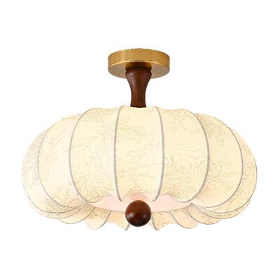 法式复诧古吸顶758灯美式寂风布艺卧中房古实木衣帽间书茶室阳台