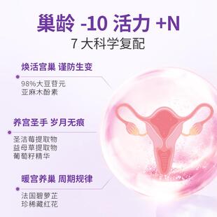 【自营】莱维健巢舒安大豆异酮萄籽大KVG豆特苷元更年黄女士雌激