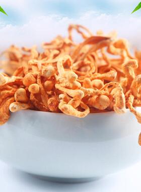 香港启泰蛹草花130g2包农WKI家货孢子虫草新鲜干正品广*东煲虫汤