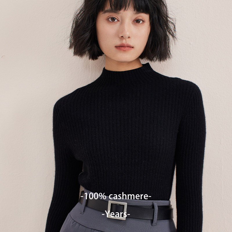 抵达温暖丨100%纯山羊绒半高领打底衫显瘦毛衣针织内搭冬季套头女,女装/女士精品,羊绒衫,淘宝优惠券,粉丝福利购,淘宝优惠卷