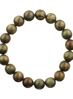 【粉丝专享】正宗绿檀木佛珠手串檀香木玉檀木香手链男女士款