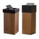 民宿酒店方形厅木 001实木质翻盖垃圾桶北欧风家日用客木制实式