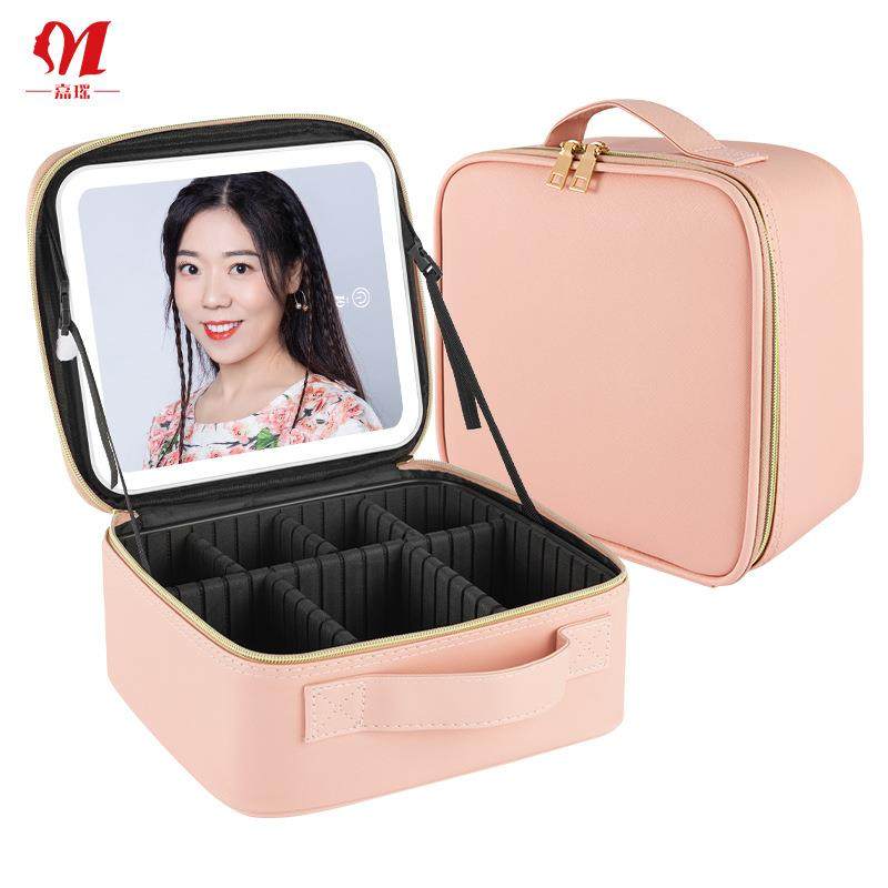 日外本海仓直发led化妆大容量化妆镜子带携灯充电款包pu便73防水i,住宅家具,化妆镜,淘宝优惠券,粉丝福利购,淘宝优惠卷