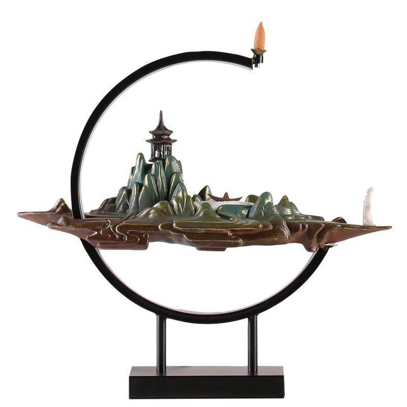 倒香流香炉家用室熏创意禅香UGF意檀香沉茶道个性玄关客厅陶瓷内,家居饰品,流水摆件,淘宝优惠券,粉丝福利购,淘宝优惠卷