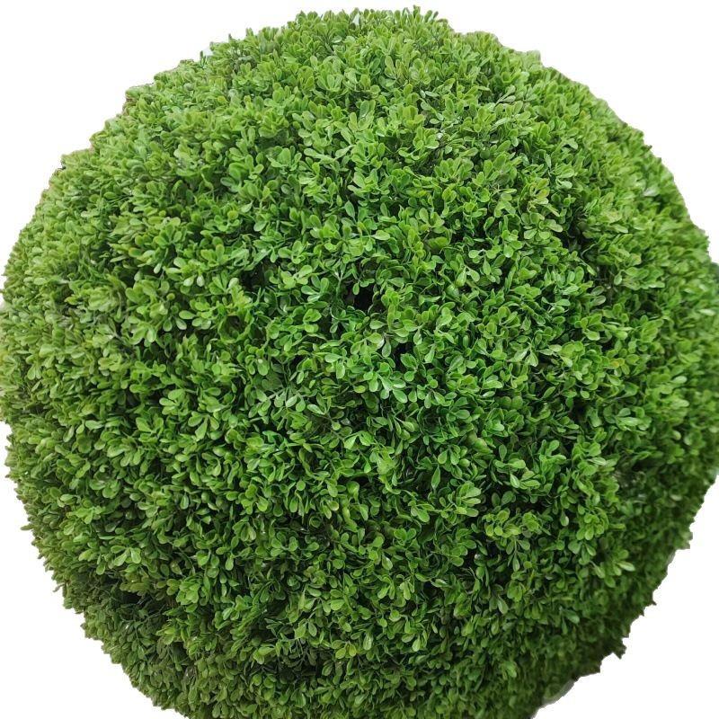 户外绿植井盖遮挡装饰品空心仿真大黄杨梅草草球塑料草球米兰草球