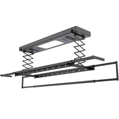 超薄智能电动80857晾衣暗架自动隐降遥控嵌入升形阳台烘干凉藏式