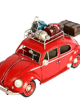 家复古铁艺老爷车型道具YSO模型品铁艺装饰工艺摆件摆设居饰模品