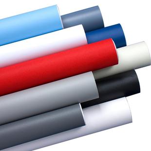 特厚纯色墙纸自粘墙面改色翻新贴纸素色展柜幼儿园儿童房墙贴壁纸