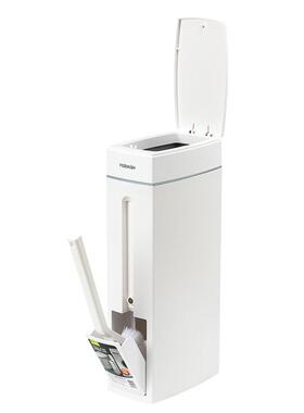 垃桶用代家极简有盖厕所垃圾桶现按圾TG3930压开关带刷子夹缝垃圾