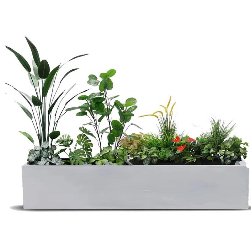 仿真绿植造景植物隔断绿植组合花槽花箱人造仿生花草植物造景装饰