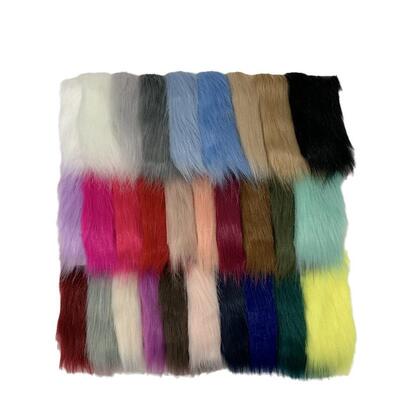 MOMA5C狐狸毛面仿狐狸毛纯色狐狸毛大人造毛皮料长毛绒绒布