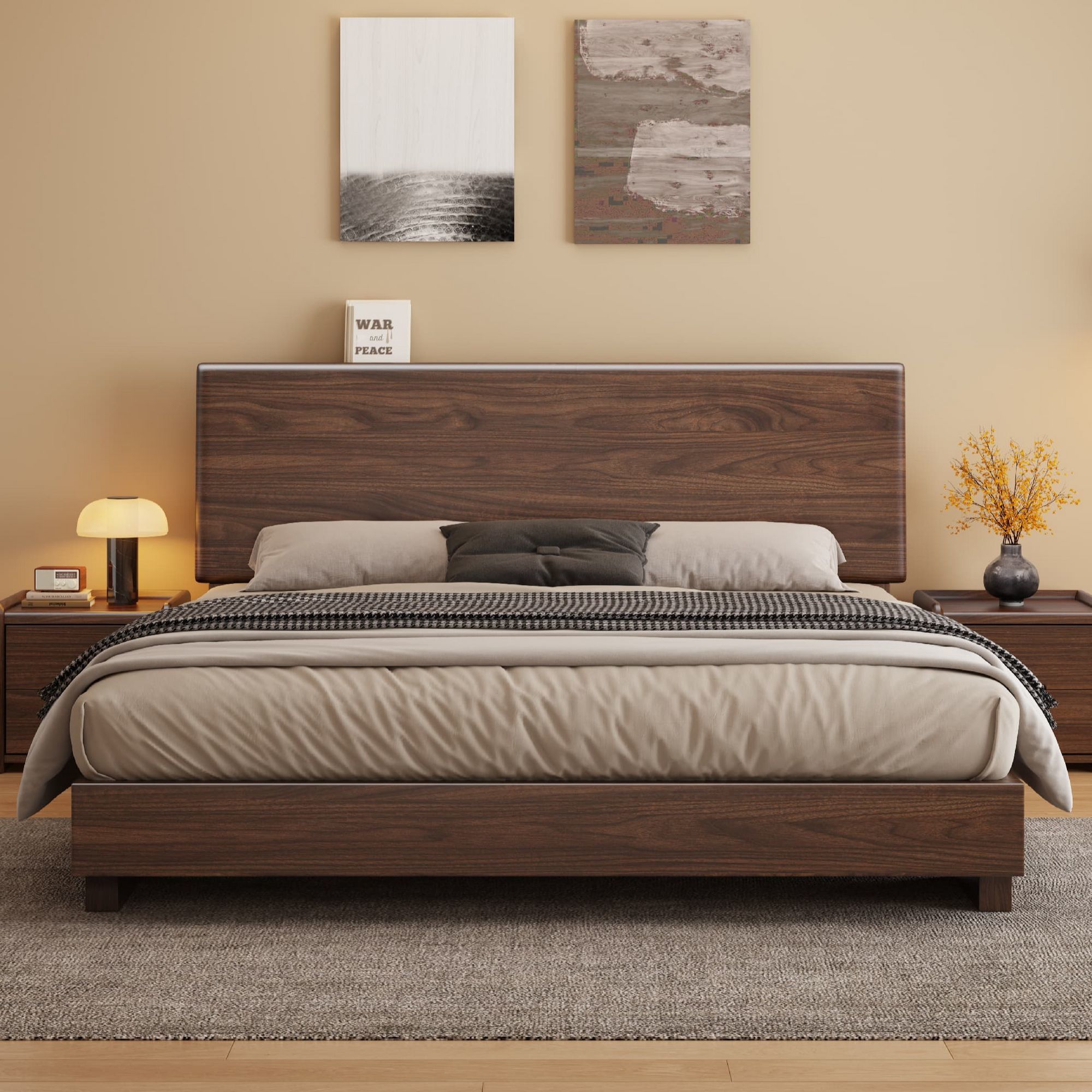 榫卯结构全实木床榻榻米