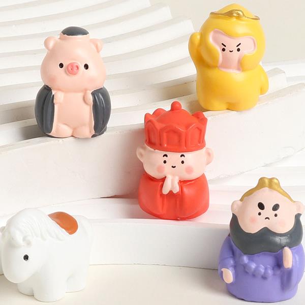 无聊了！西游记悟空师徒四人解压治愈情绪电脑桌面工位装饰小摆件