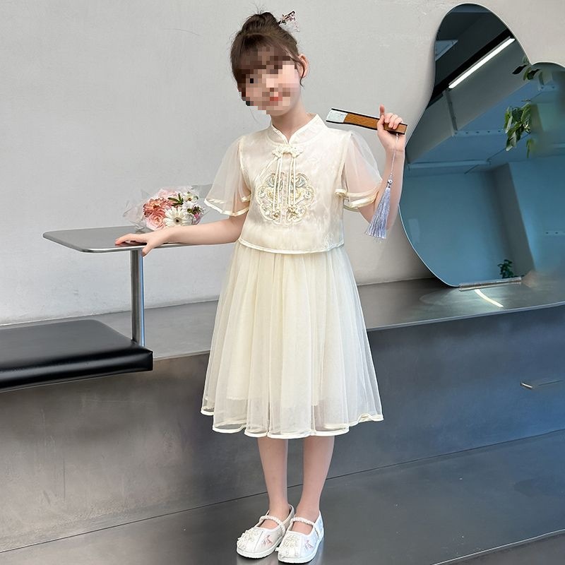 女童连衣裙夏装儿童洋气国风汉服新中式裙子小女孩夏季公主
