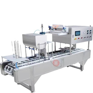 小型酸奶灌装充填封口机 豆浆早餐粥蜂蜜灌装封膜机加打印日期