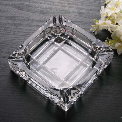 泸沽湖简约水晶烟灰缸 时尚创意玻璃烟缸 欧式客厅 定制烟灰缸