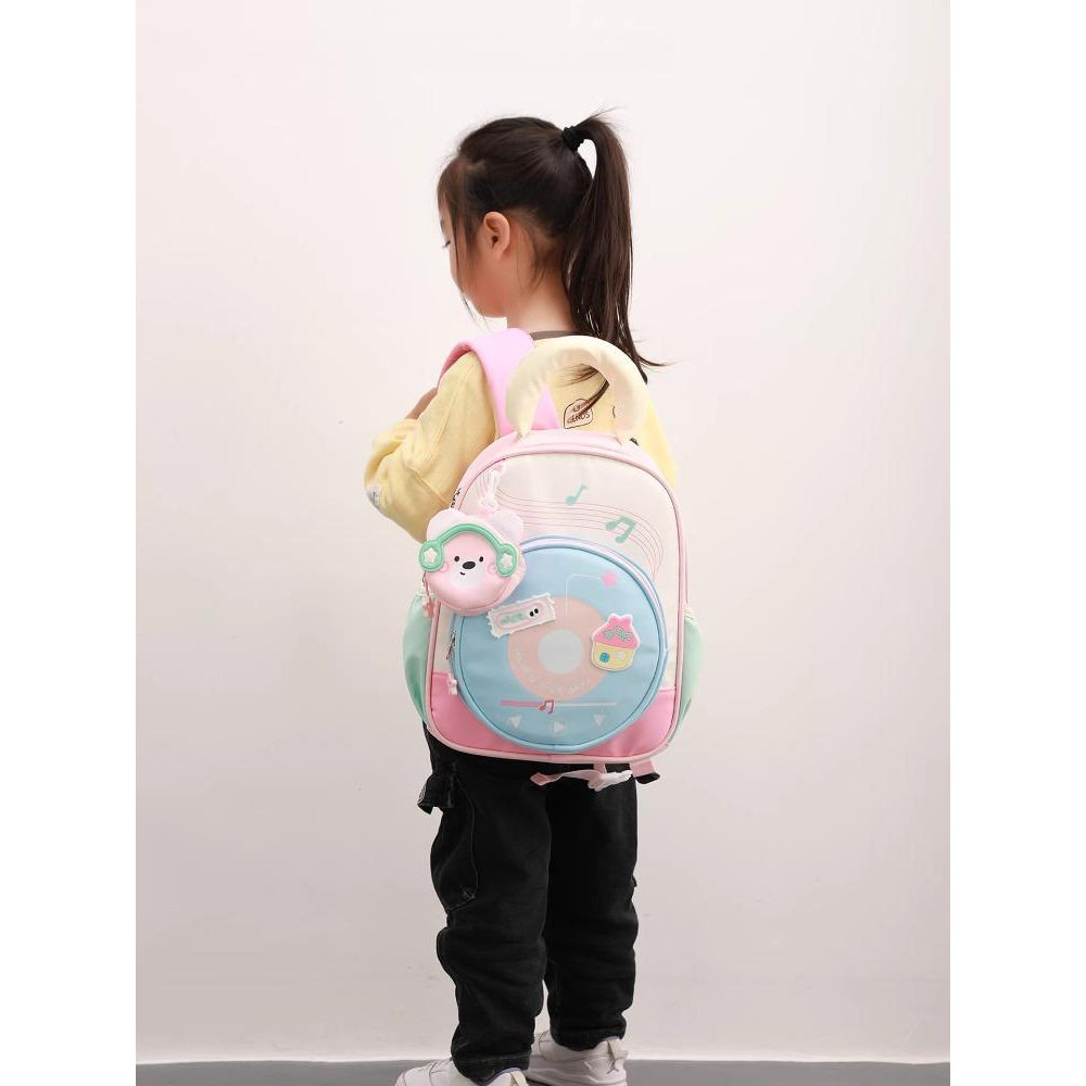 卡通小象幼儿园双肩背包女2026新款轻便减负幼儿童可爱书包
