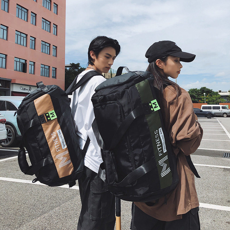 跨境货源新款耐磨尼龙健身包男运动训练包干湿分离游泳包大容量