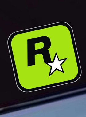 侠盗猎车GTA5车贴R星标飞车vice city车身贴画摩托车装饰反光贴纸
