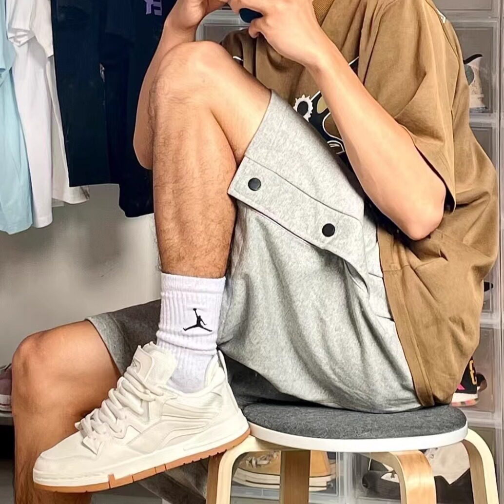 李宁惟吾Pro白生胶防滑耐磨舒适百搭简约运动板鞋AETR006