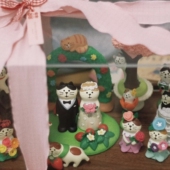 结婚猫摆件蛋糕车载小装 饰ins树脂工艺品新婚生日礼物新年情人节