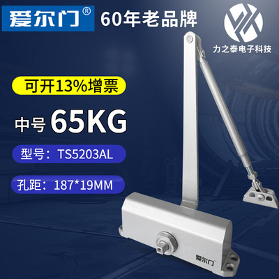 爱尔门闭门器液压缓冲自动家用关门器室外铁门防火门中号TS52静音