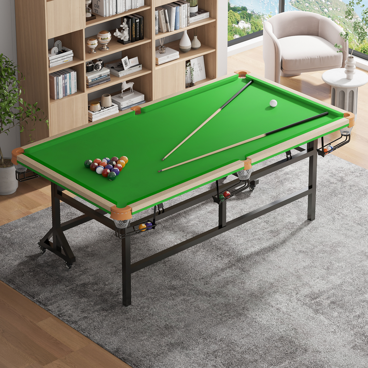 台球桌家用练习折叠不占地训练桌
