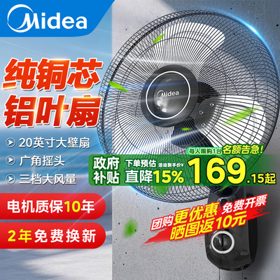 壁扇挂壁式电风扇家用挂墙摇头