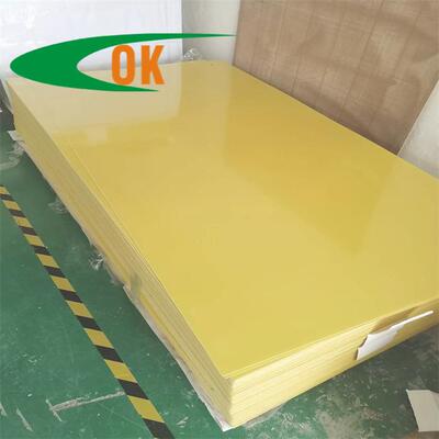 .厂家直销0.8mm环氧板黄色耐高温1.5mm环氧树脂板加工整板